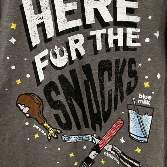 Disney Parks Star Wars Snacks Boys Short Sleeve Tee - Picture 2 of 5